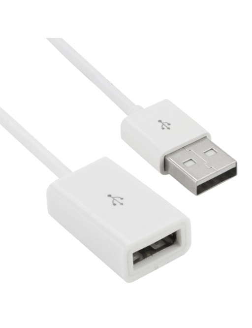 1m USB AM to AF extender extension cable white