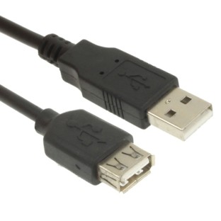 1.câble d'extension USB 2.0 AM vers AF de 5m