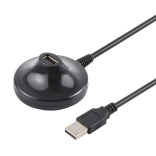 1.câble d'extension USB 2.0 AM vers AF de 5m avec socle