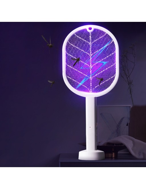 Fliegen & Mücken Schläger elektrisch mit Akku und Sockel