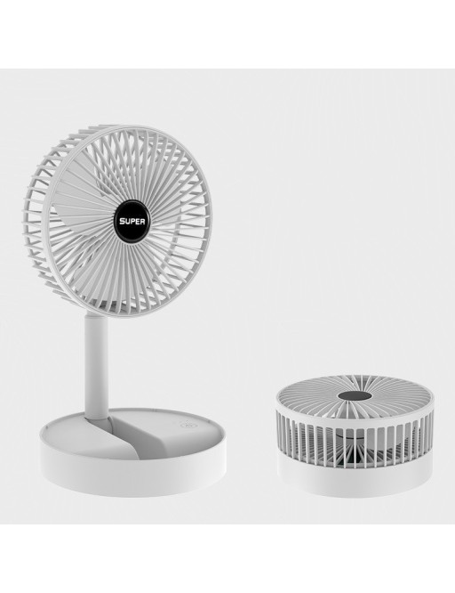 Portable Foldable Fan with Battery White