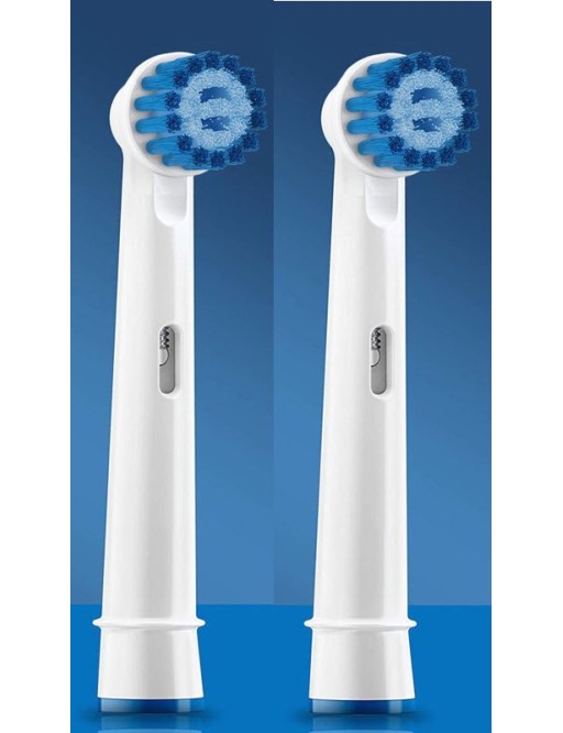 2 pcs. Replacement brush heads for Oral-B (daily cleaning)