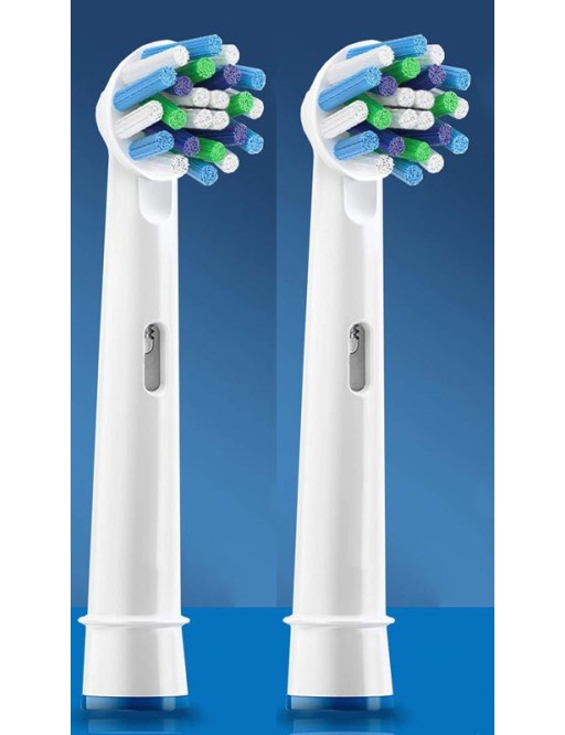 2 pcs. Replacement brush heads for Oral-B (multi-angle cleaning)