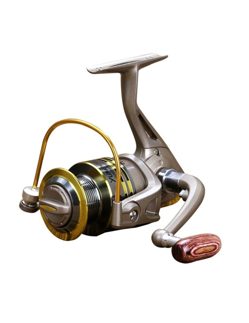 Spinning reel full metal with ball bearing and rocker arm
