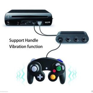 4 Ports GameCube Controller Adapter für Nintendo Wii U/PC USB/Switch