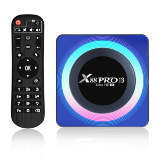 Acrylic X88 Pro 13 8K Ultra HD Android 13.0 Smart TV Box mit Fernbedienung