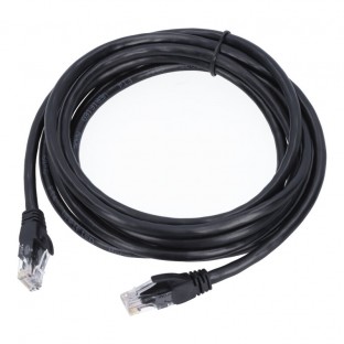 10-Gigabit Ethernet LAN Kabel 3m CAT-6 schwarz