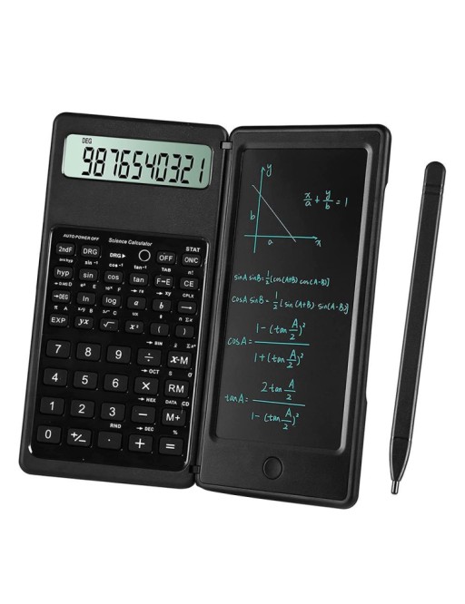 6" LCD calculator with writing board