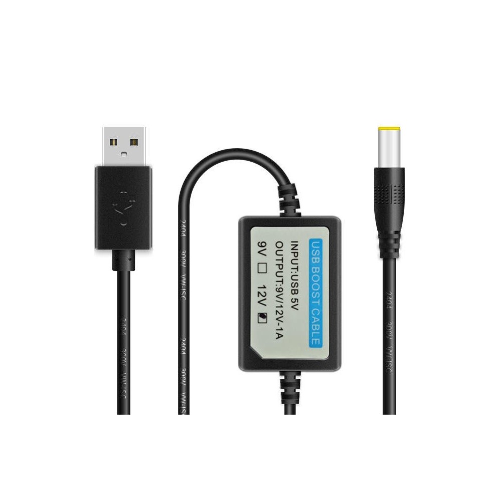 DC 5V to 12V USB Booster Line Power Cable