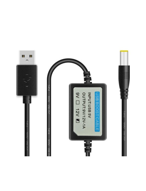 DC 5V to 12V USB Booster Line Power Cable