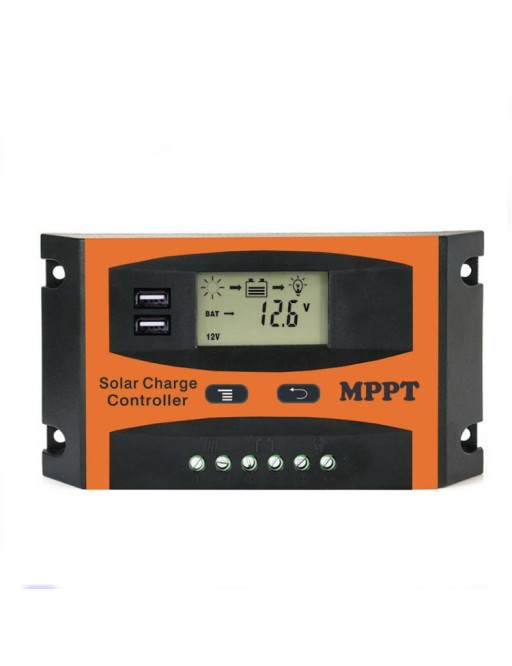 MPPT 12V/24V Solarregler mit automatischer Identifizierung und USB-Ausgang