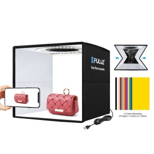 25cm foldable photo box studio incl. lights and backgrounds
