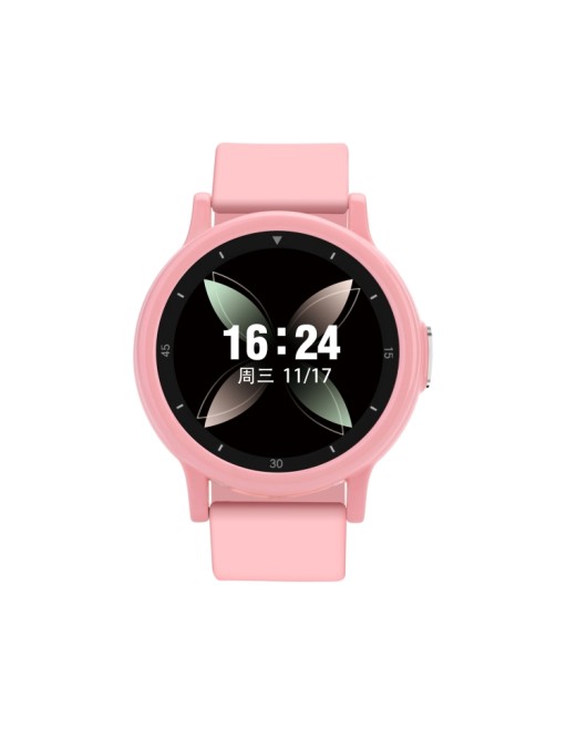 Hamtod KL2 1,28 Zoll Smart Watch mit BT Anruf / Schlaf, Herzfrequenz & Blutdruck-Monitor Pink