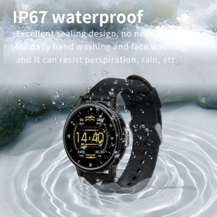 Hamtod KL2 1,28 Zoll Smart Watch mit BT Anruf / Schlaf, Herzfrequenz & Blutdruck-Monitor