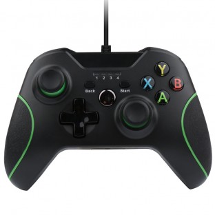 Manette de jeu filaire USB pour Xbox One/One X/One S Noir