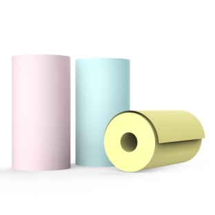 3 pièces de papier couleur pour imprimante thermique 57 x 25 mm