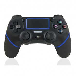 Manette de jeu sans fil pour Playstation 4 Noir Bleu