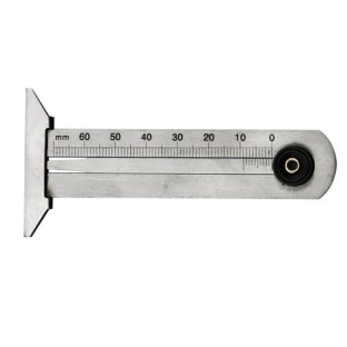 misuratore della profondità del battistrada degli pneumatici in acciaio inox da 0-60 mm