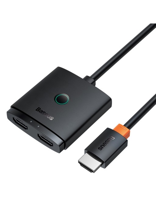 Baseus convertisseur HDMI 2en1 Switcher avec 1m de câble noir