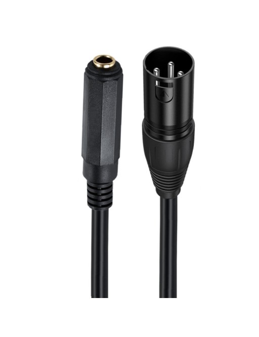 6.câble haut-parleur 35mm femelle vers XLR mâle 50cm