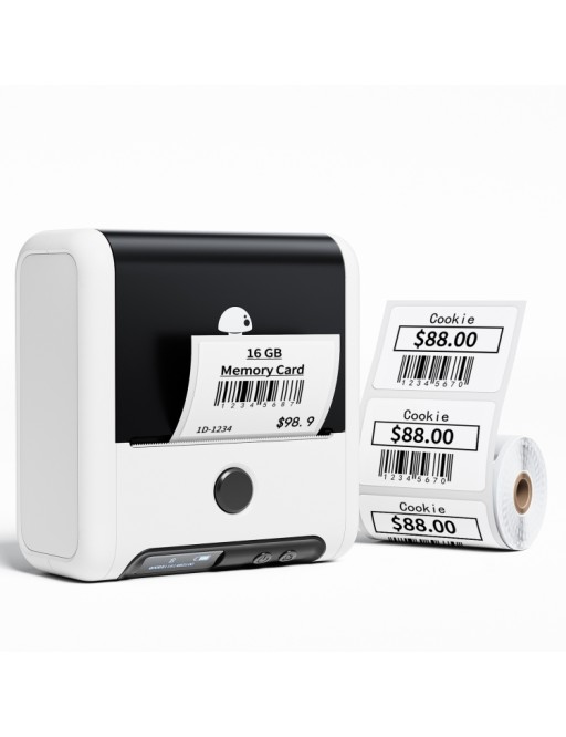 Stampante termica per etichette Bluetooth Phomemo M200 Bianco