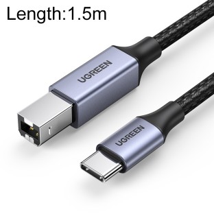 Ugreen 1.5m USB-C to USB-B Printer Data Cable Black