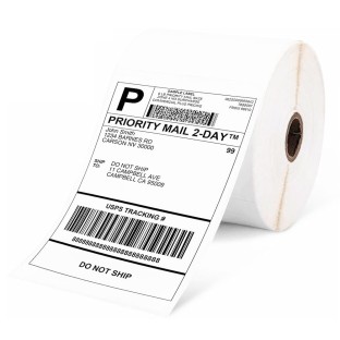500 pcs. 4" × 6" autocollants rouleau papier d'étiquettes thermiques pour étiquettes d'expédition
