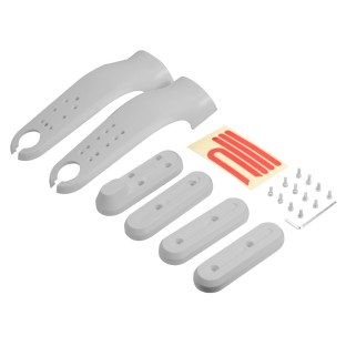 Reflektierende Schutzabdeckung Set für Xiaomi M365 / PRO / 1S Weiss