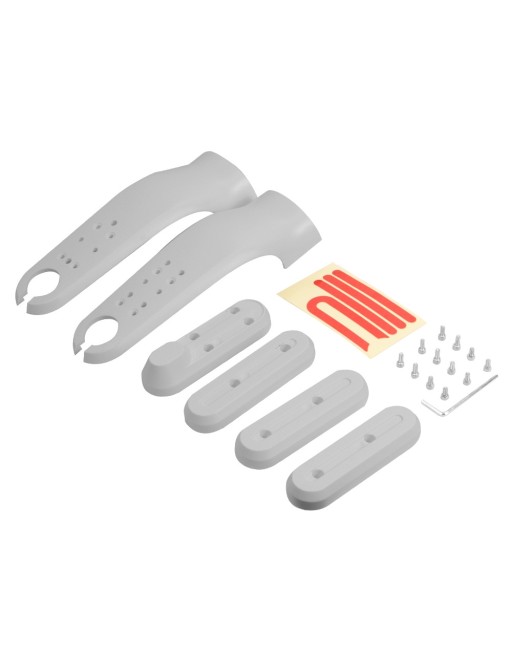 Reflektierende Schutzabdeckung Set für Xiaomi M365 / PRO / 1S Weiss