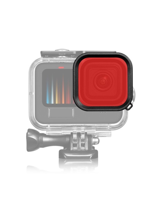 Filtre d'objectif GoPro rouge