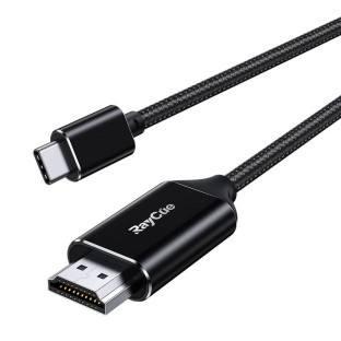 RayCue 2m USB-C auf HDMI 2.1 4k60Hz Kabel Schwarz