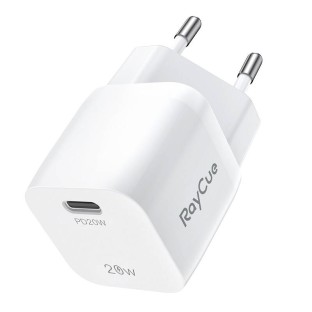 RayCue USB-C PD 20W Charger White