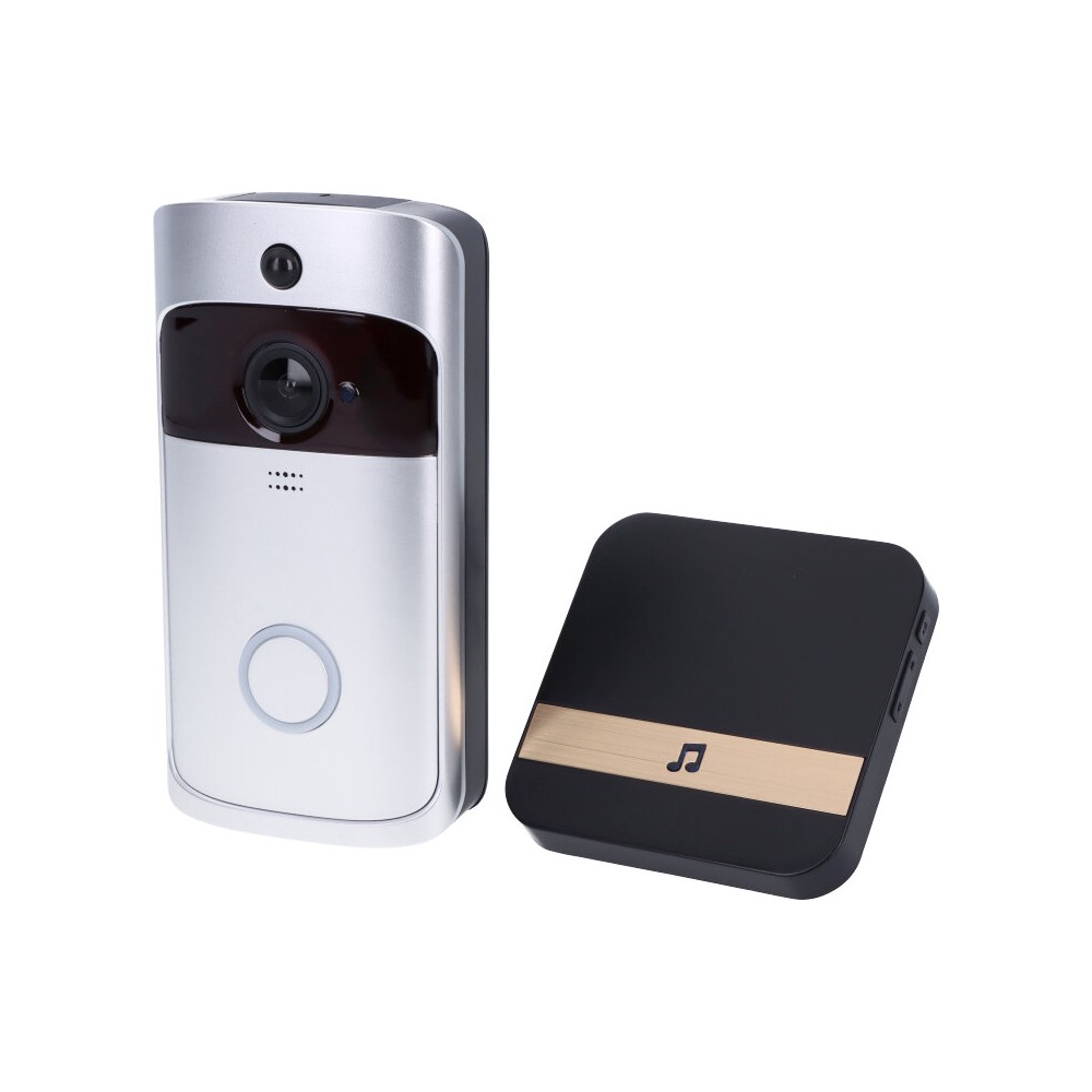 Acheter Sonnette de porte sans fil avec caméra, haut-parleur et détection  de mouvement en ligne