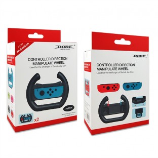 Set di 2 controller con volante da corsa per Nintendo Switch nero