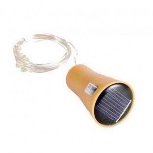 LED a energia solare e impermeabile con tappo per la luce della bottiglia di vino caldo/bianco